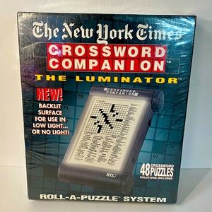 New York Time Crossword Companion -The Luminator - 48 Puzzles-New & Sealed VTG